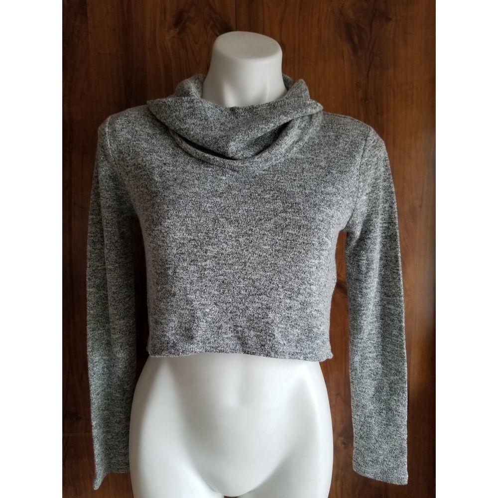 White House Black Market Long Sleeve Crop Top